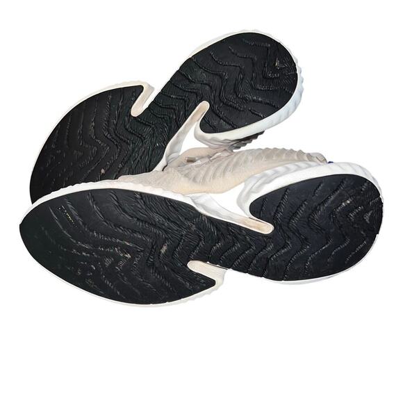 Adidas Alphabounce Instinct men size 10.5 Beige White lace up athletic sneaker - Picture 2 of 13